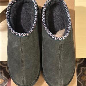 Cozy Gray Suede Slippers